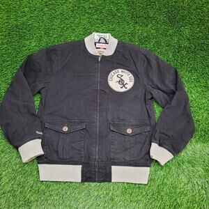 Vintage 90s Chicago White Sox Jacket Large 22x26 Black